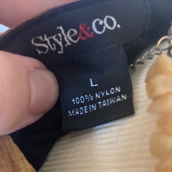 Style & Co ruched top maternity large - Picture 4 of 4